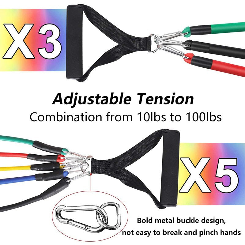 11 Pcs Gym Resistance Band