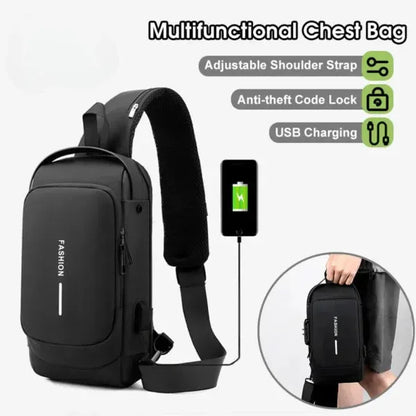 Anti-Theft Cross Body Bag with Password Lock